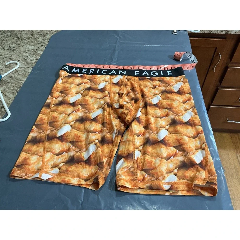 American Eagle Flex Men's XXL Boxer Briefs Chicken Nugget Print NWOT 6